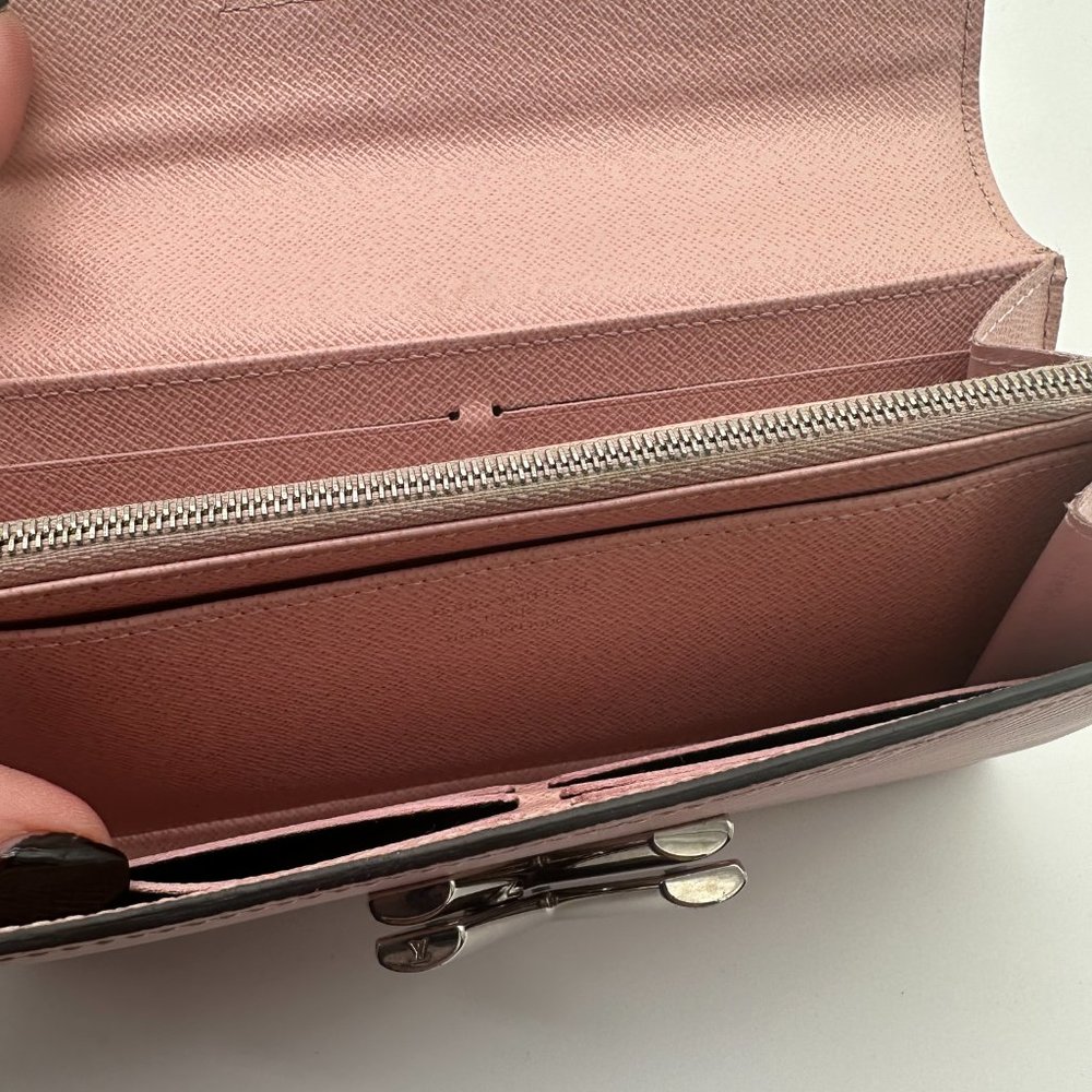 LOUIS VUITTON Epi Portefeuille Twist Long Wallet Pink with LV Dustbag - Picture 4 of 8